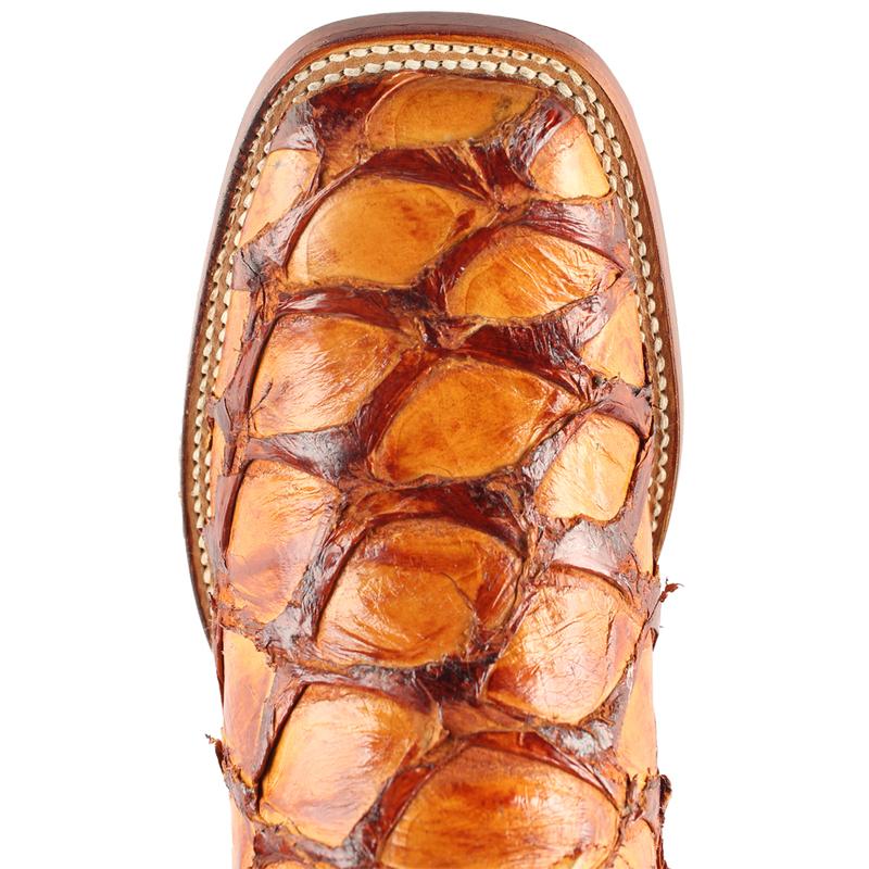 Wild West Men’s Square Toe Piraruccu Fish Boots Handcrafted - 28241003