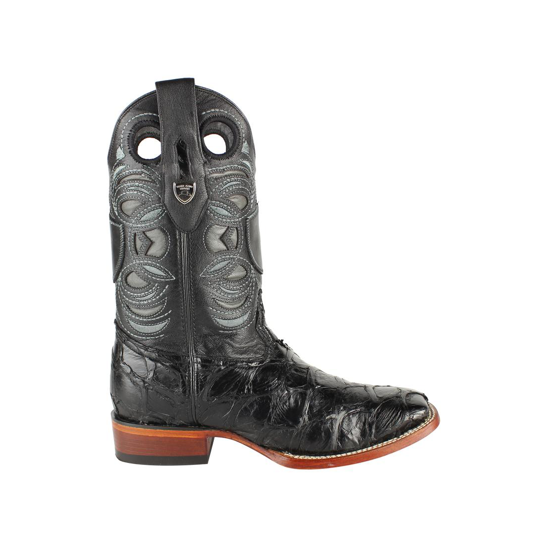 Wild West Men's Boots Square Toe Piraruccu Fish Handcrafted - 28241005