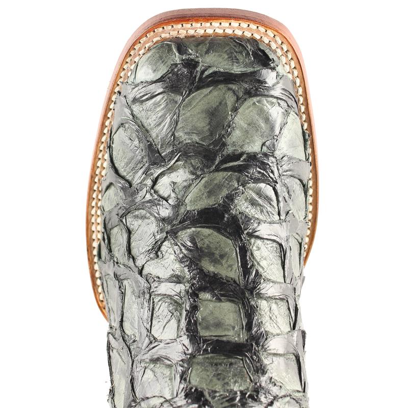 Wild West Men's Boots Square Toe Piraruccu Fish Handcrafted - 28241009
