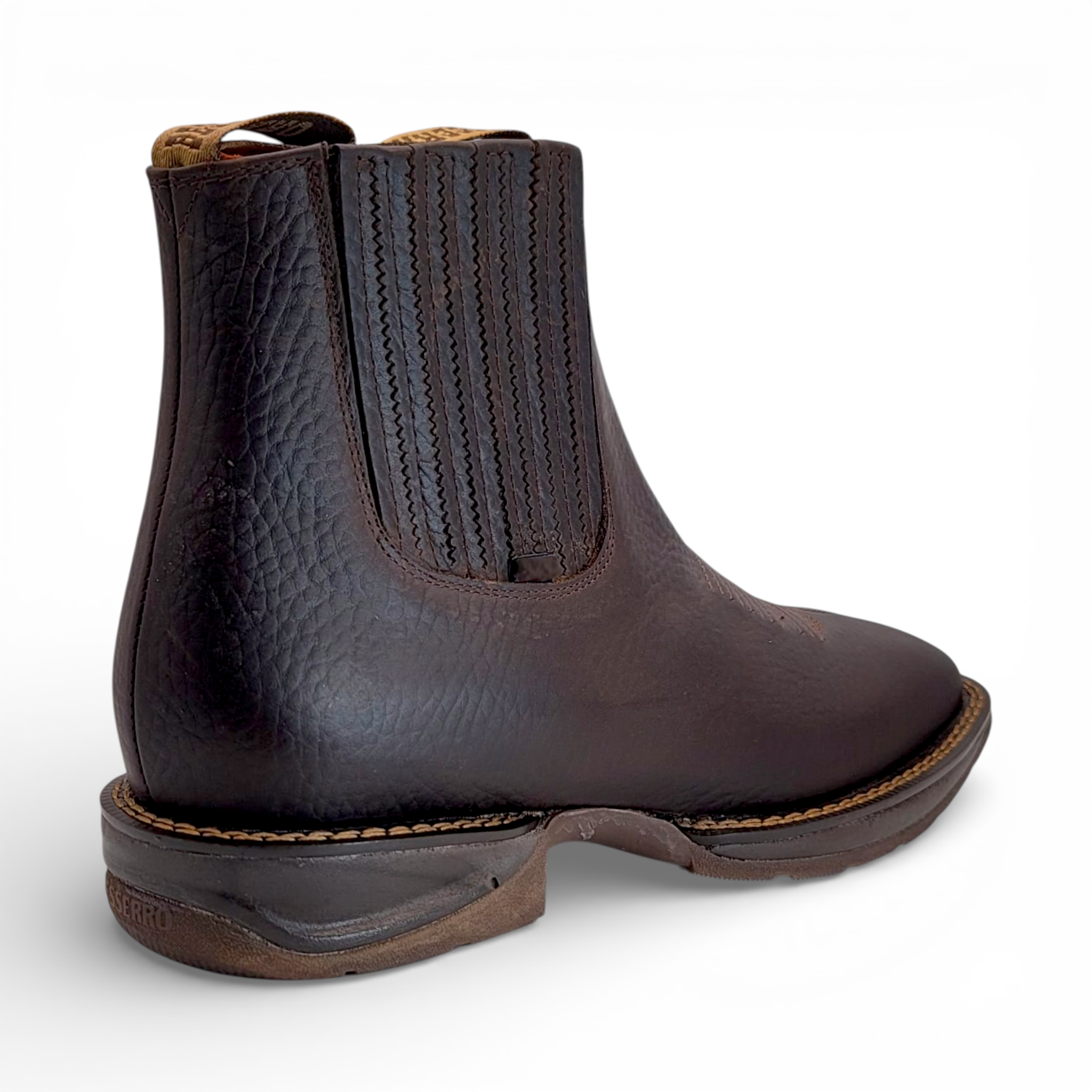 Men’s Lightweight Rubber Sole Botin in Chocolate – GB2