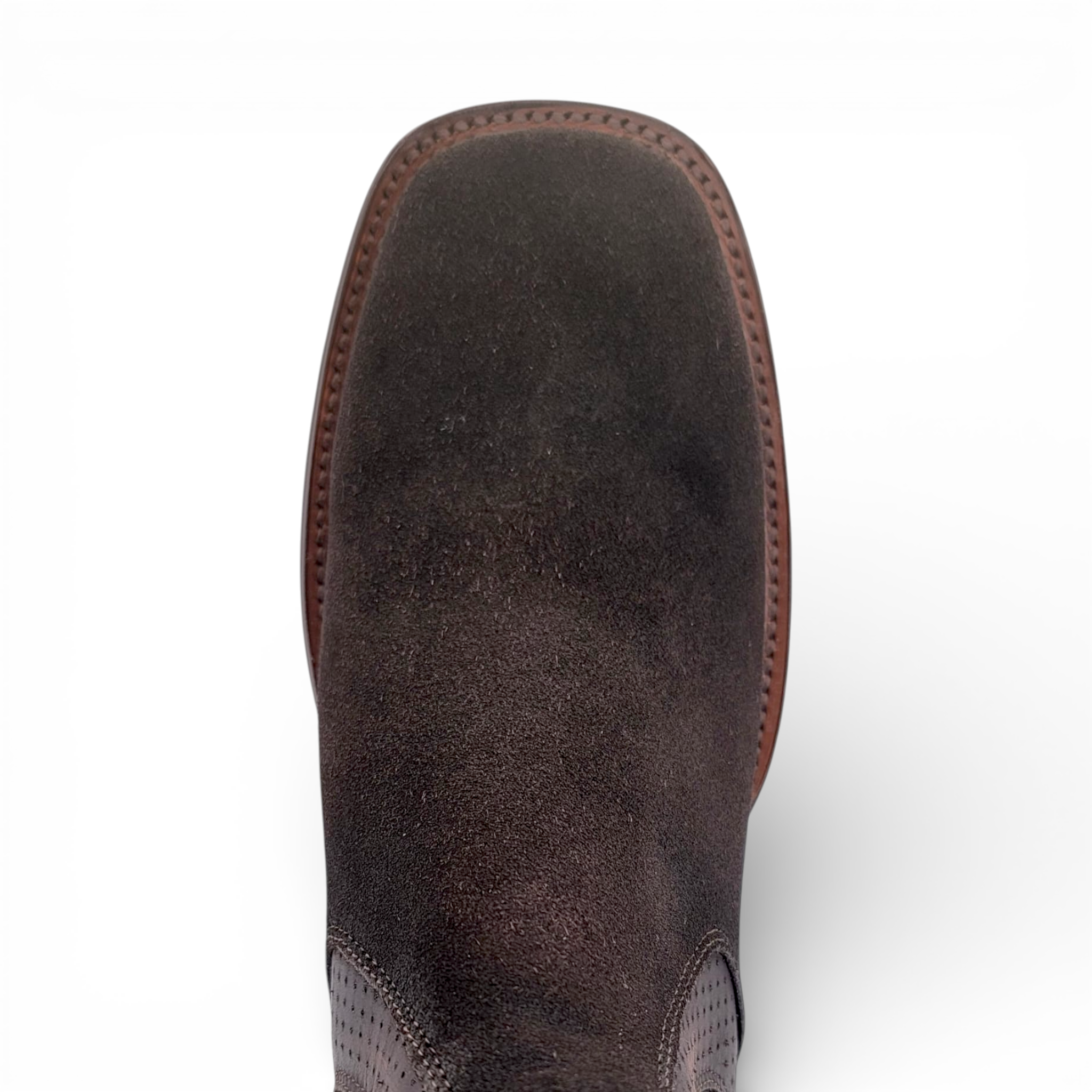 Men’s Suede Leather Botin in Chocolate – H42R2894