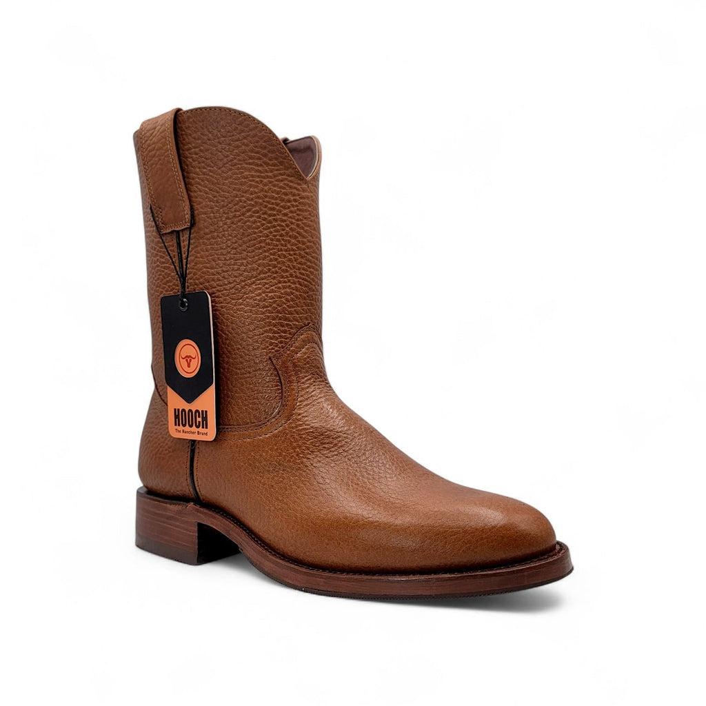 Mens Roper Boot Honey – Soft Genuine Leather Round Toe Western Boot H52PR5172