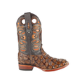 Wild West Men's Boots Square Toe Piraruccu Fish Handcrafted - 28241007 EE