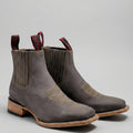 Grey Short Cowboy Boots