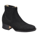Women's Black Booties - Botines Charros Square Toe