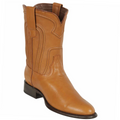 Los Altos Men's Honey Genuine Leather Western Roper Boots