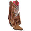 Fringe Cowgirl Boots Snip Toe