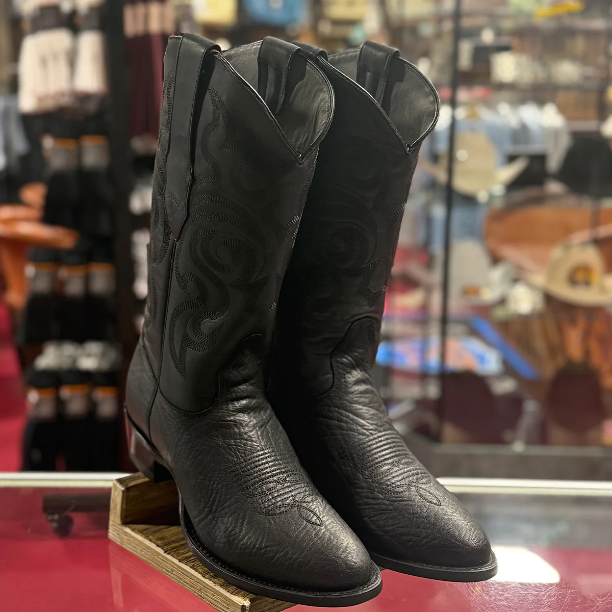 Los Altos Men's Bull Shoulder Western Boots R Toe