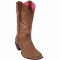 Tan Cowgirl Boots Square Toe