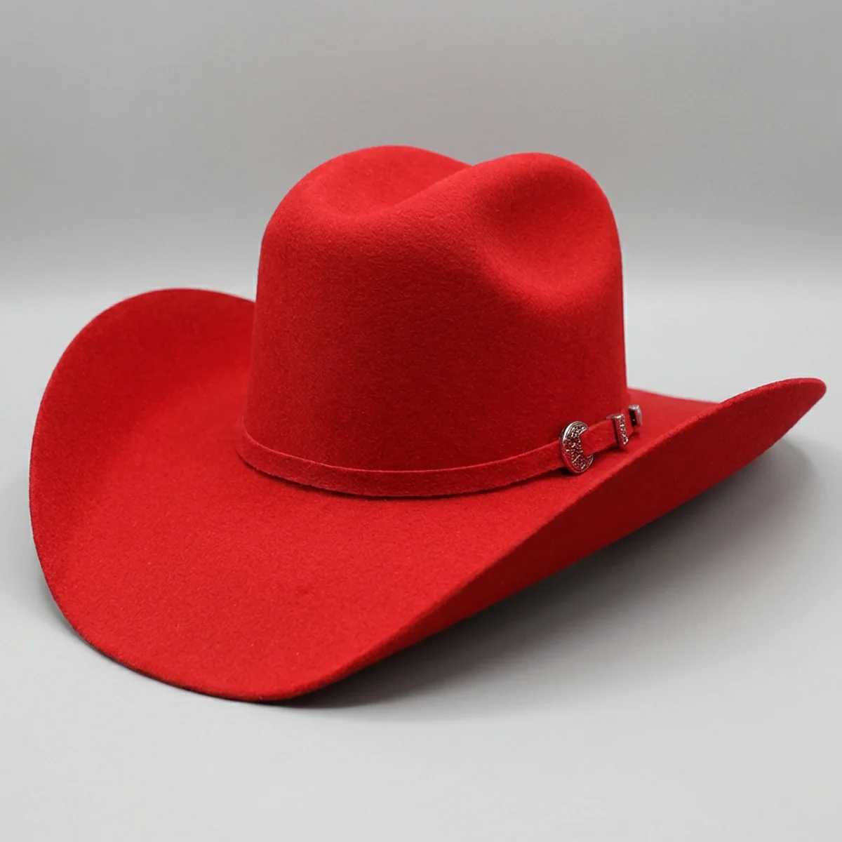 Tombstone Este Oeste Red Felt Cowboy Hat
