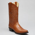 Los Altos Men's Honey Brown Western Boots Snip Toe