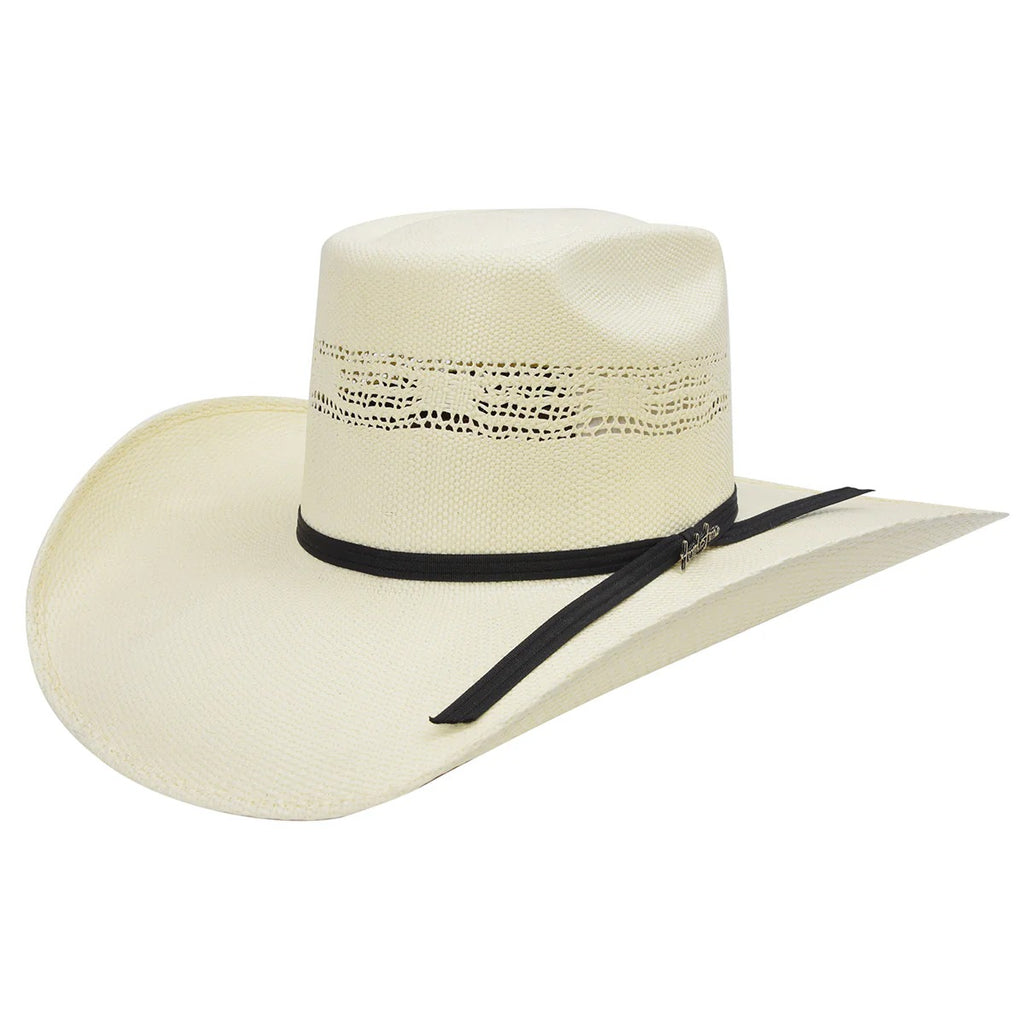 Tombstone Longhorn Bangora Brick Crown Straw Cowboy Hat
