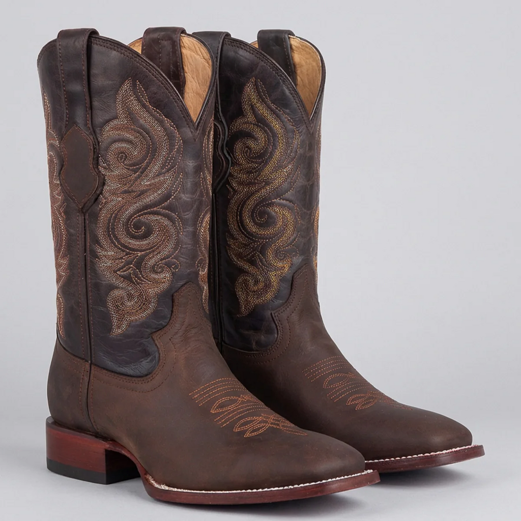 Men's Wide Cowboy Boots Square Toe