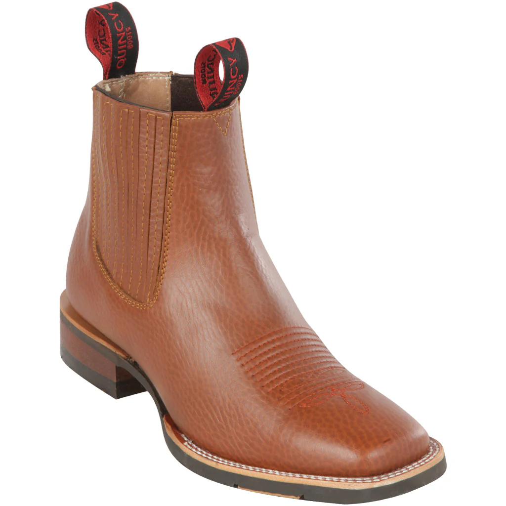 Ankle Western Boots Square Toe