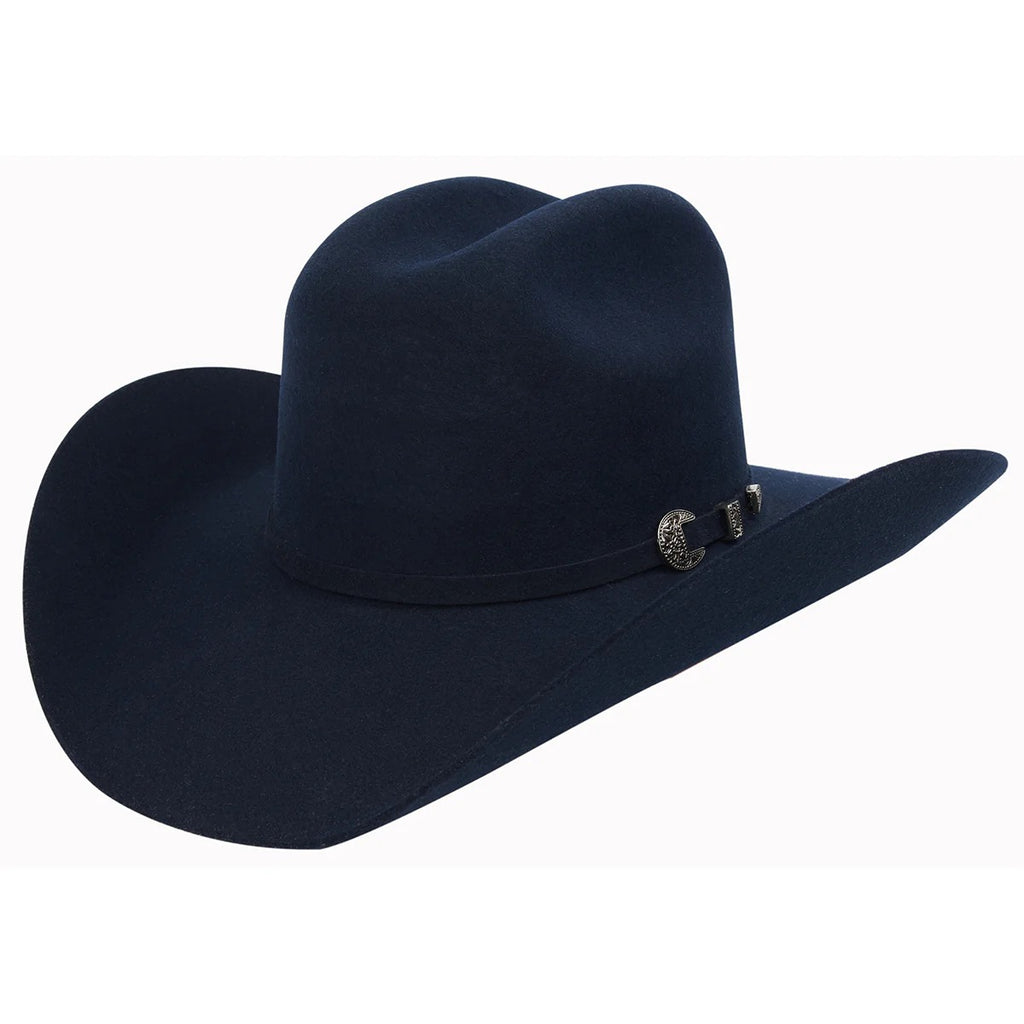Tombstone Este Oeste Navy Blue Felt Cowboy Hat