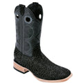 Black Bullhide Cowboy Boots Square Toe