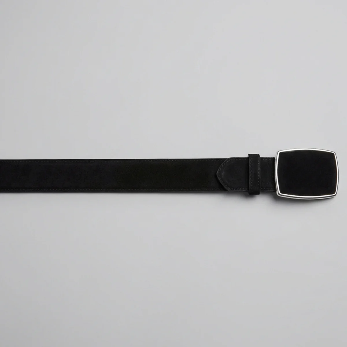 Nubuck Black Western Belt