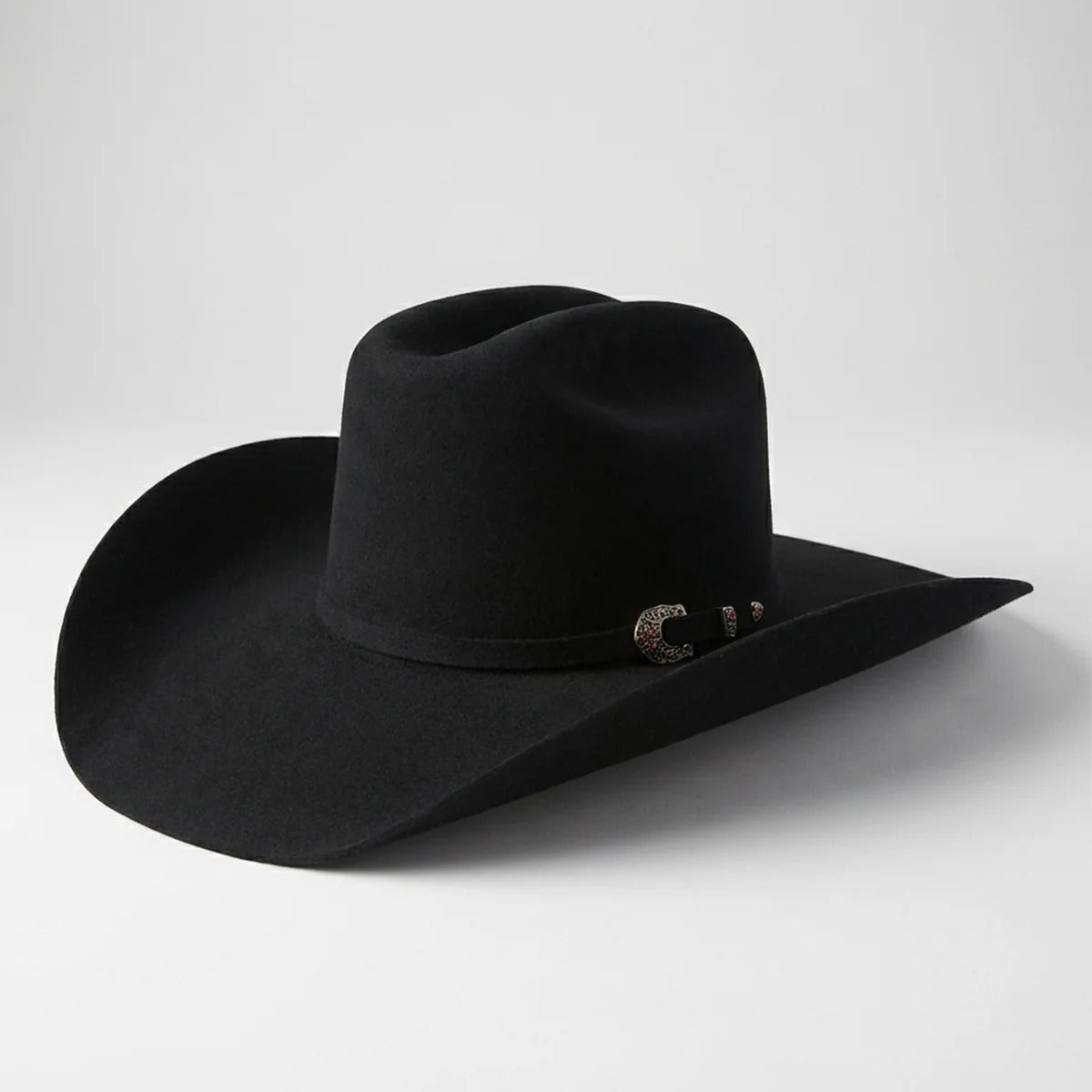 Tombstone Roper Black Felt Cowboy Hat