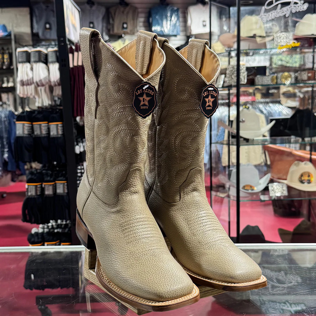 Los Altos Pomex Cowboy Boots Square Toe
