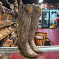 Vintage Brown Knee High Boots Snip Toe