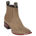 Ankle Boot - Taupe Square Toe