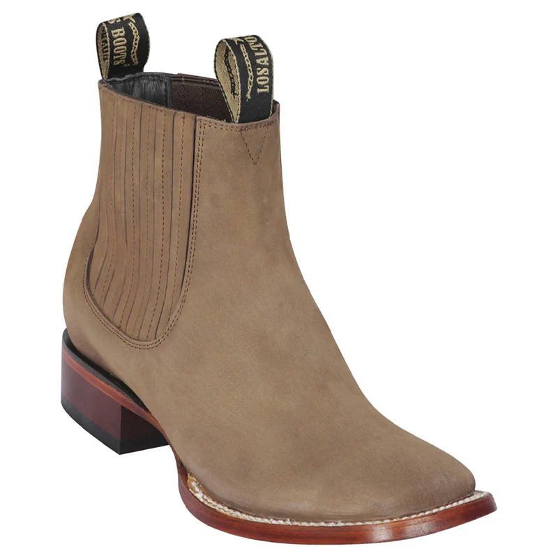 Ankle Boot - Taupe Square Toe