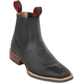 Mens Ankle Boots Square Toe