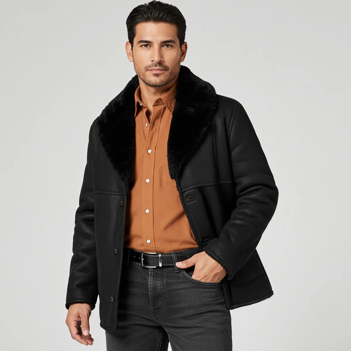 Mens Shearling Jacket