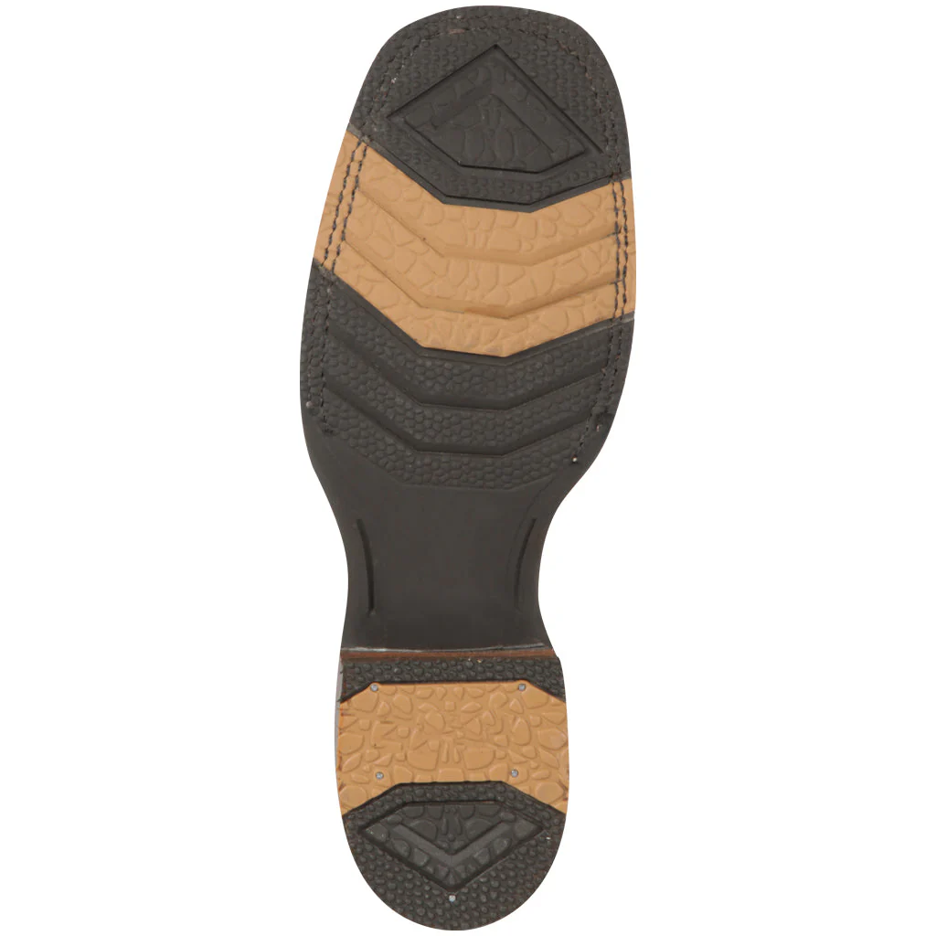 Tan Short Cowboy Boots Square Toe