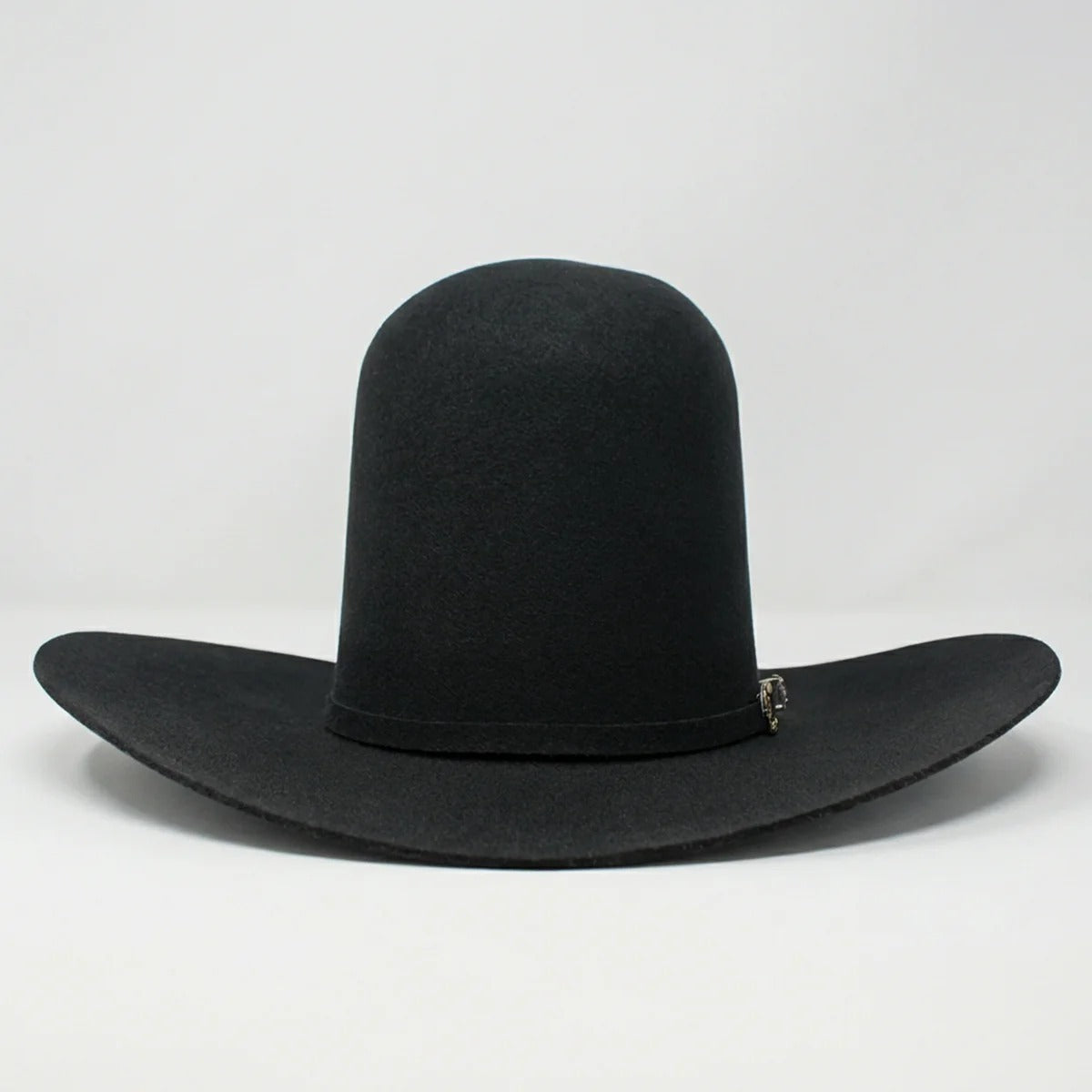 Tombstone 20X Black Open Crown Cowboy Felt Hat