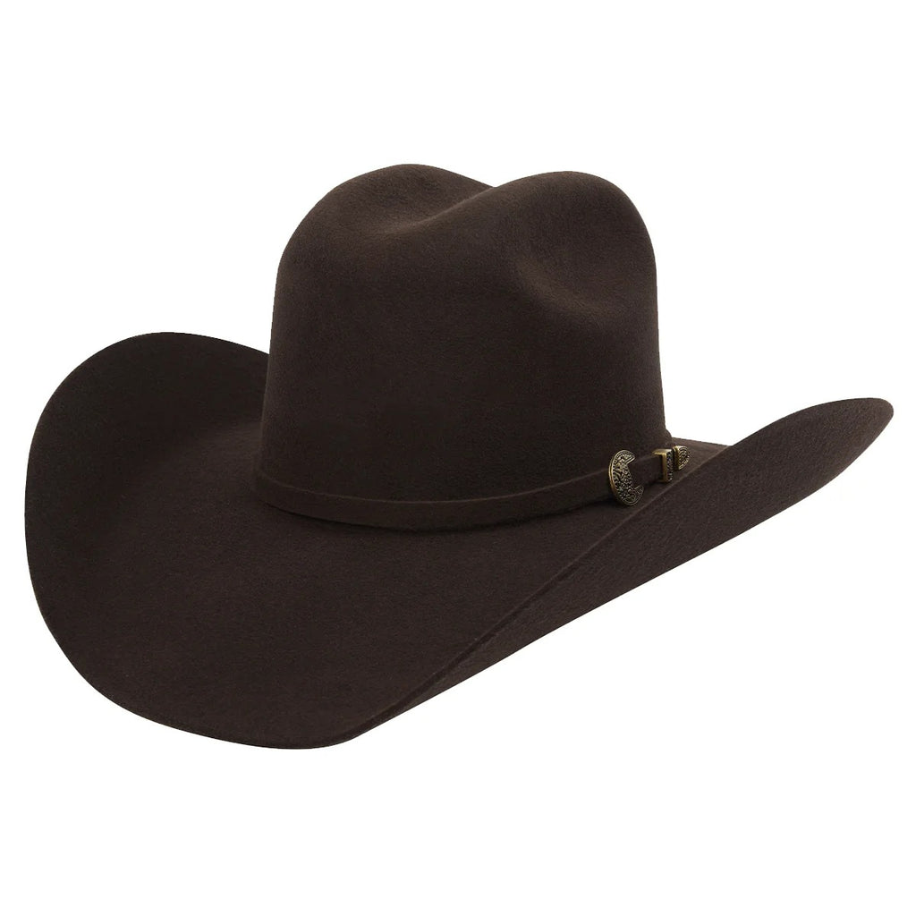Tombstone Este Oeste Chocolate Brown Felt Western Hat