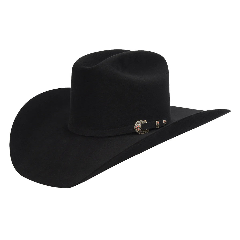 Tombstone Roper Black Felt Cowboy Hat