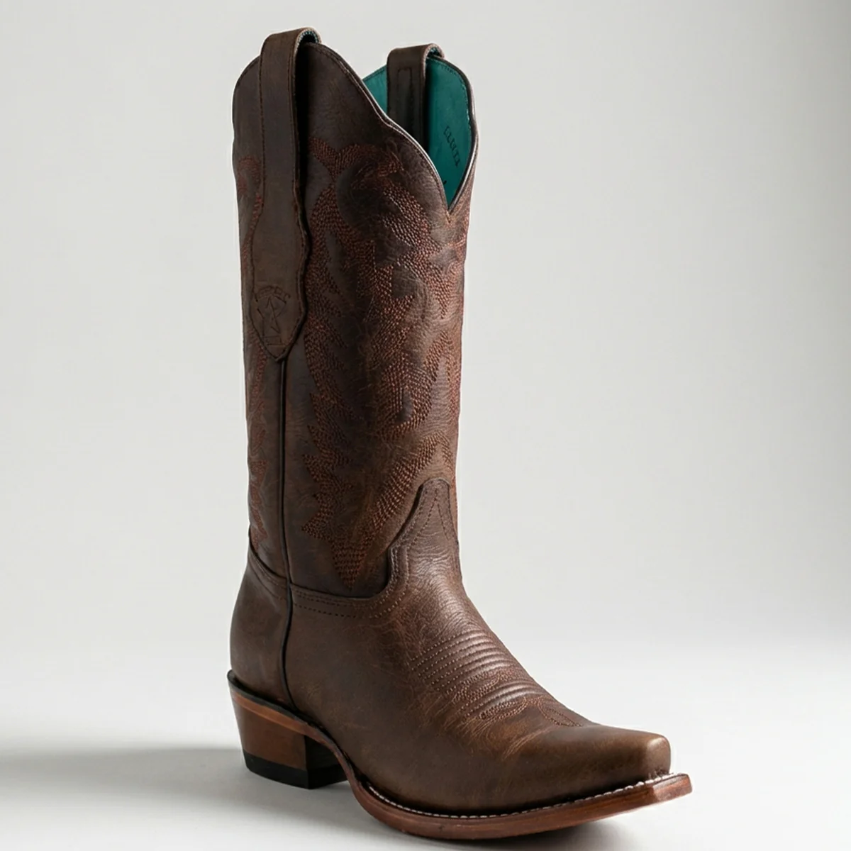 Los Altos Walnut Cowgirl Boots Snip Toe