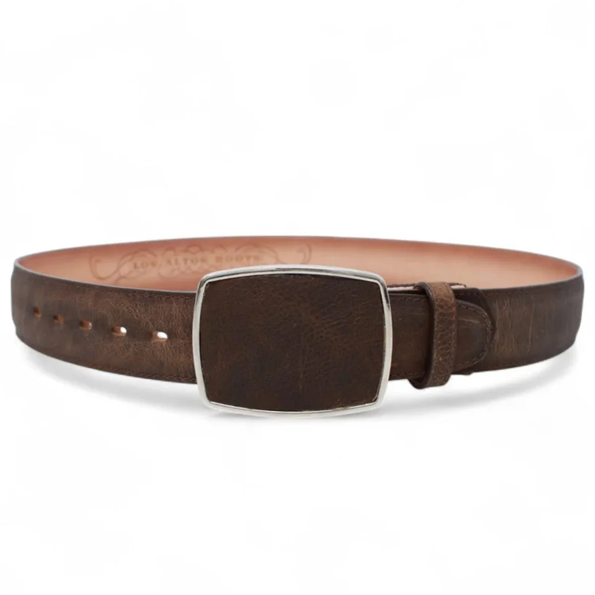 Walnut Brown Leather Belt