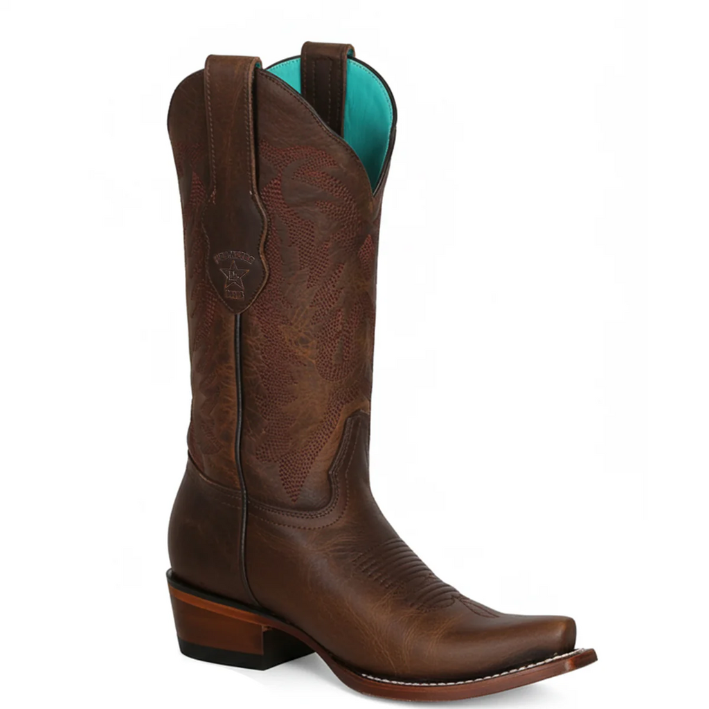 Los Altos Walnut Cowgirl Boots Snip Toe