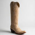 Women's Vintage Honey Brown Knee High Boots Snip Toe