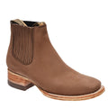 Women's Nogal Brown Booties Square Toe