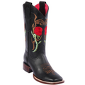 Red Rose Women's Cowgirl Boots Square Toe