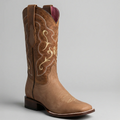Women's Tan Cowgirl Boots Square Toe