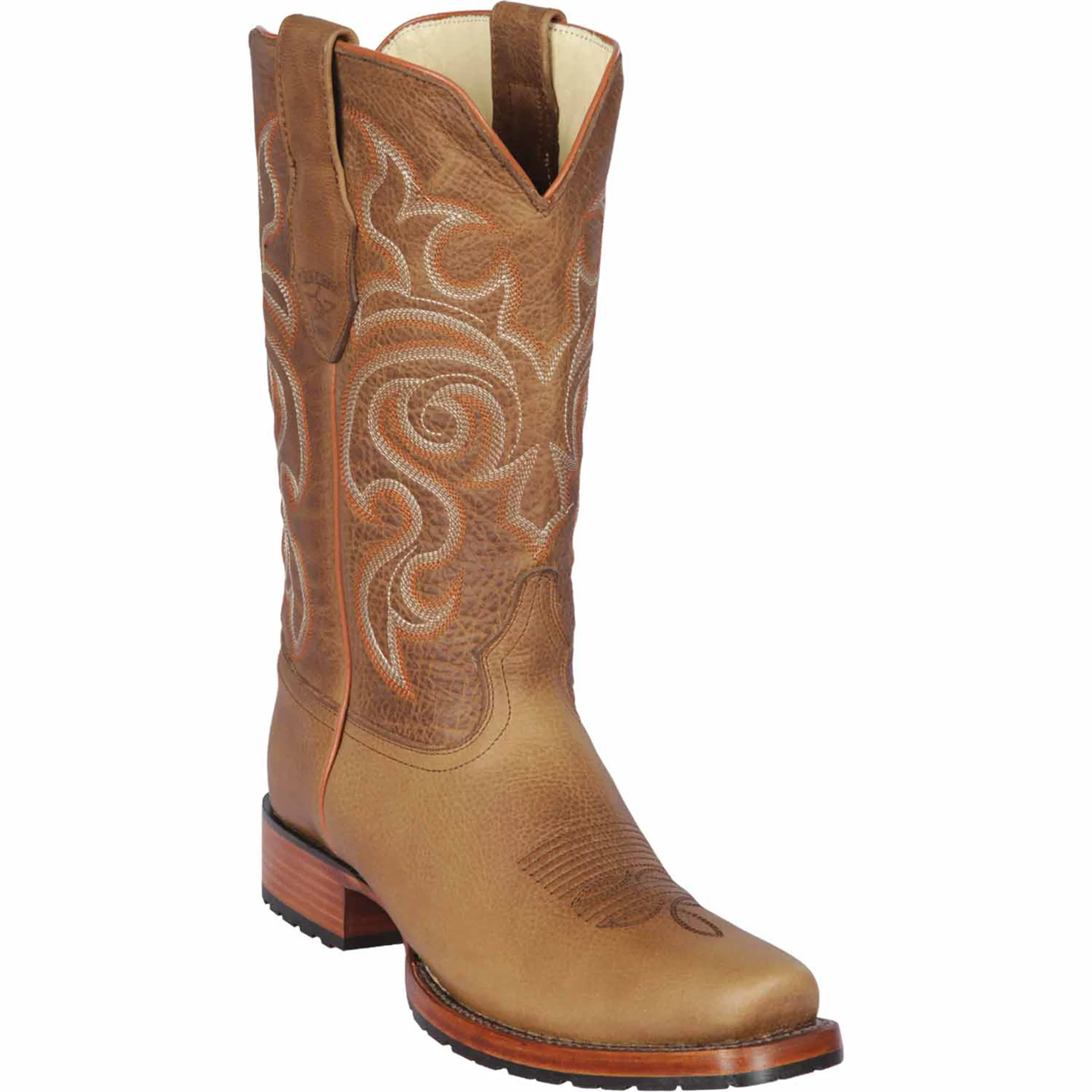 Honey Brown Square Toes Cowboy Boots Square Toe