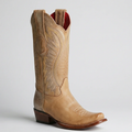 Women's Vintage Honey Cowboy Boots Semi Square Toe
