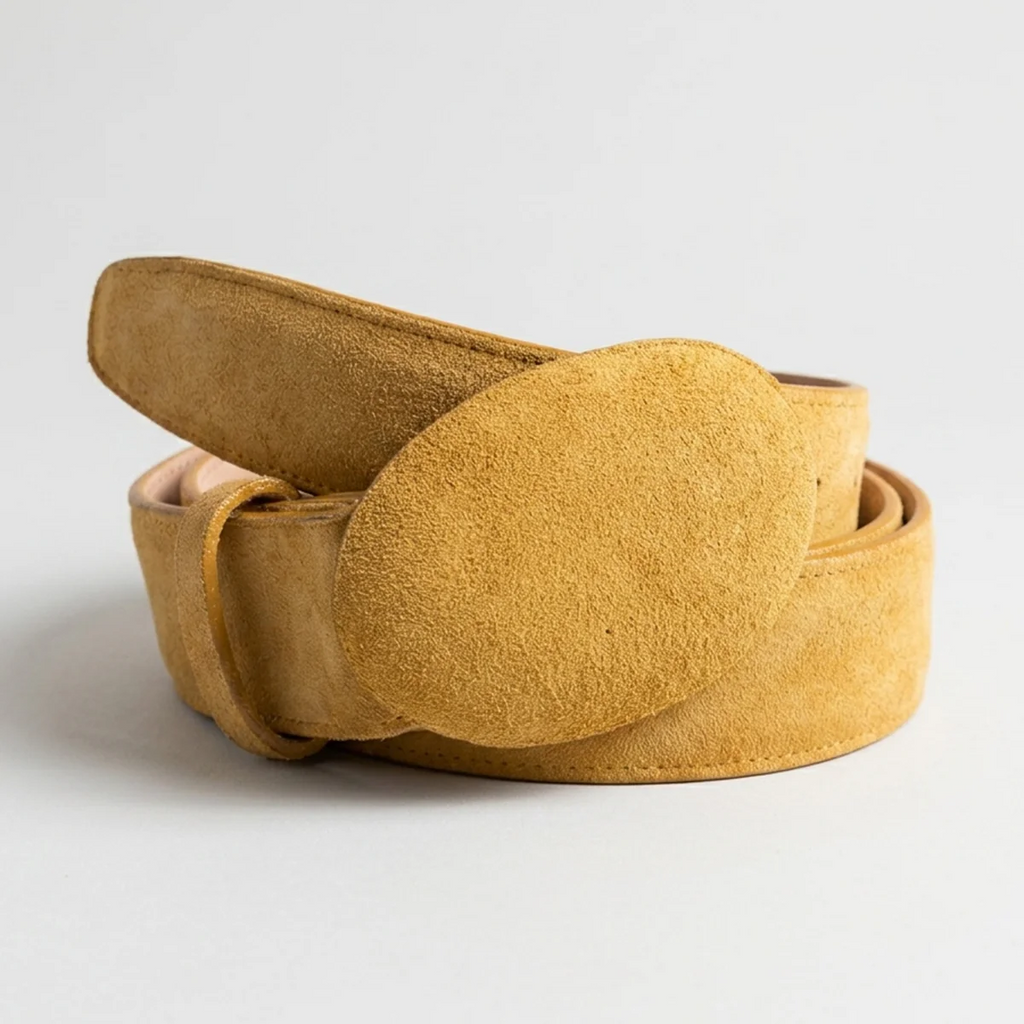 Light Brown Suede Belt
