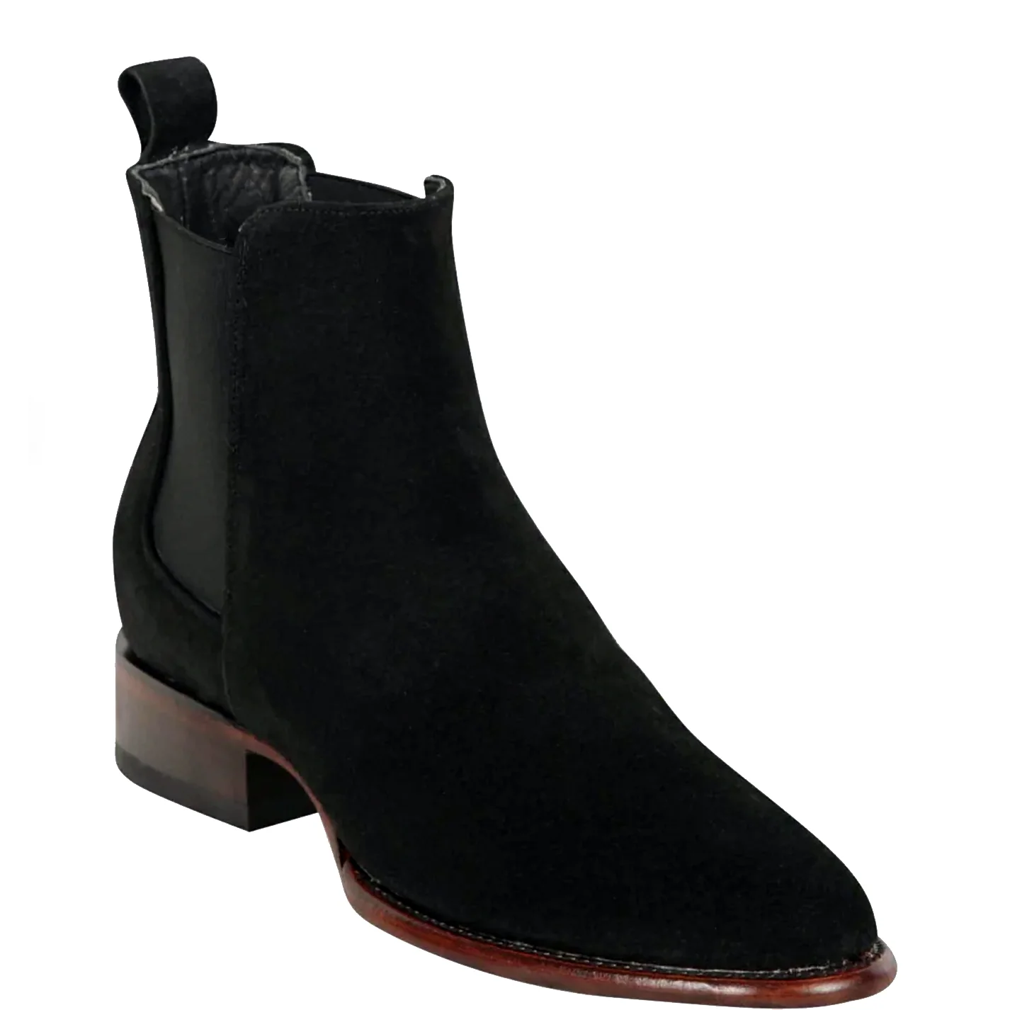 Mens Suede Chelsea Boots R Toe