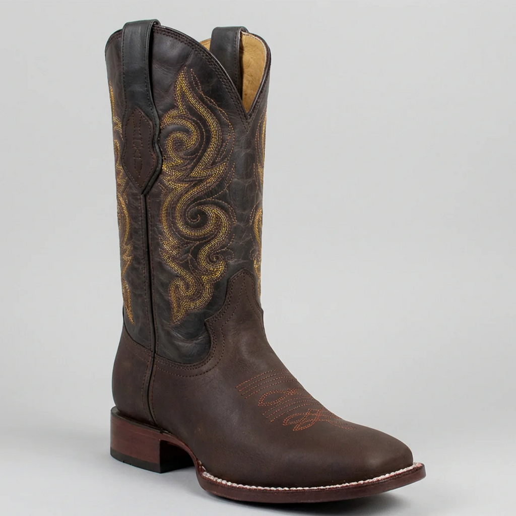 Men's Wide Cowboy Boots Square Toe