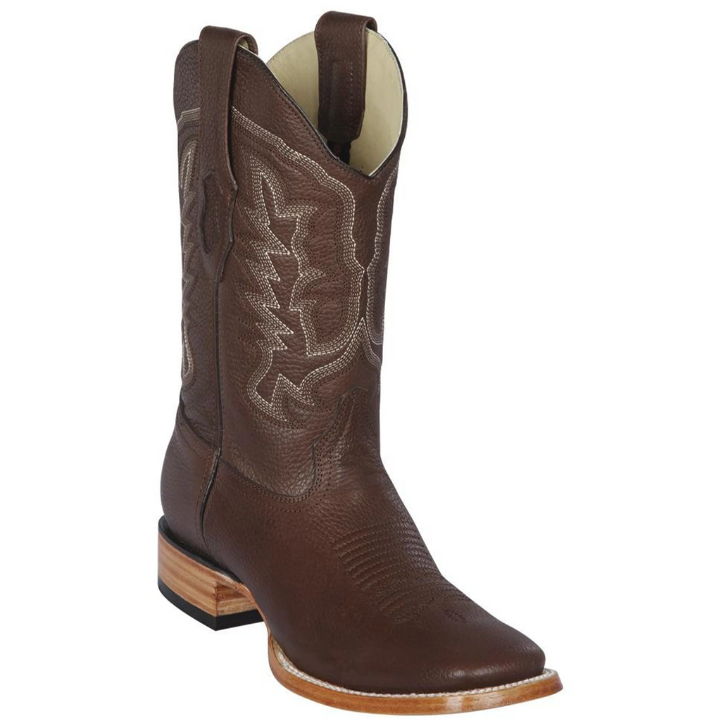 Brown Western Boots Square Toe
