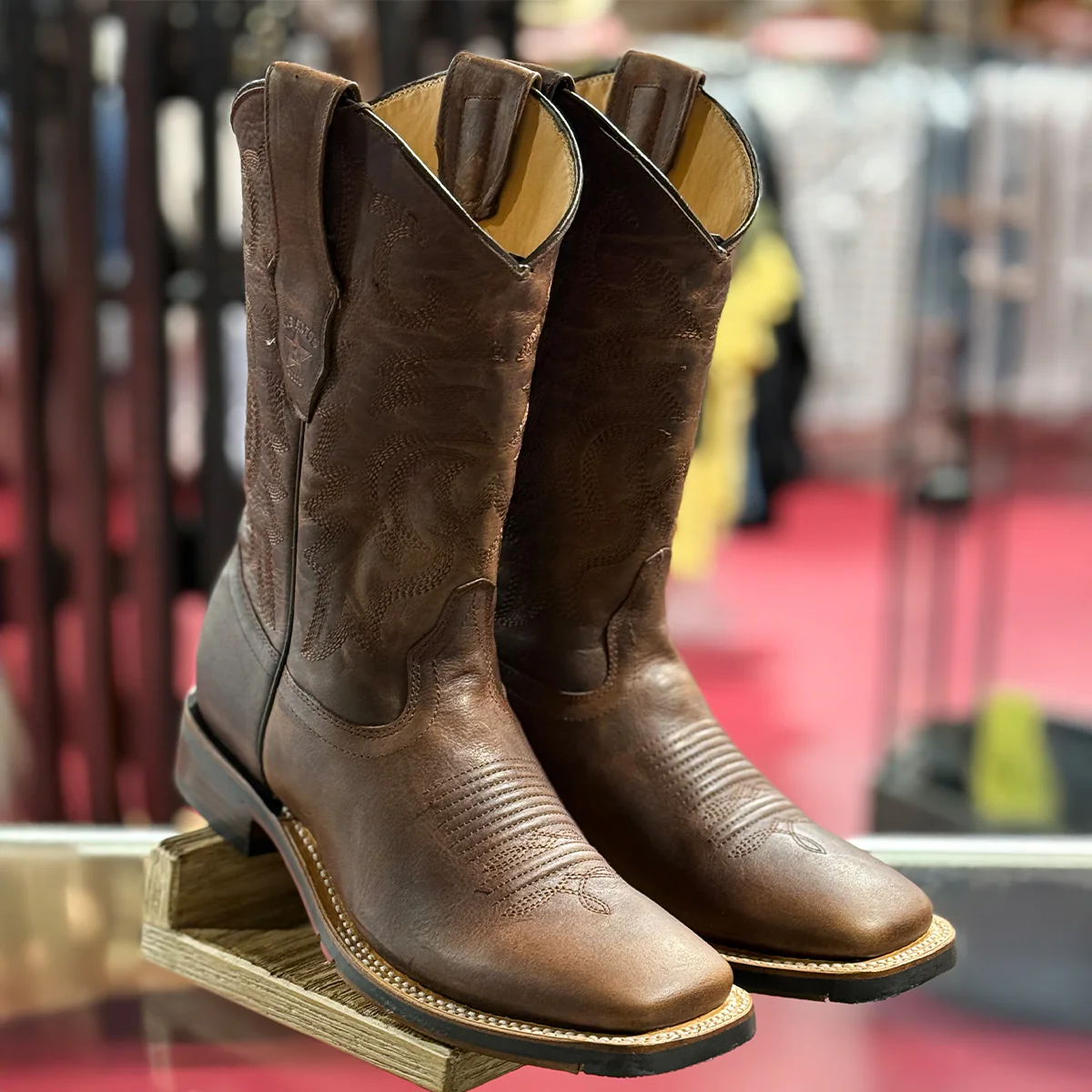 Rage Walnut Boots Square Toe