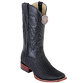 Los Altos Men's Black Shark Wide Square Toe Boots 8220905