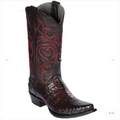 Los Altos Men's Caiman Belly Snip Toe Western Boot 948218