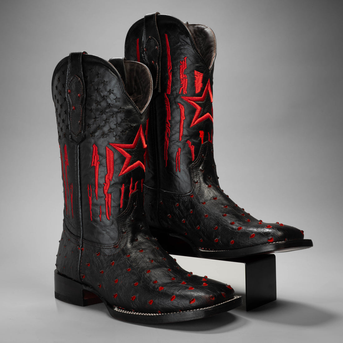 Men's Ostrich Tribute Square Toe Cowboy Boot