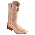 Los Altos Caiman Belly Sand Square Toe Boots 8228211